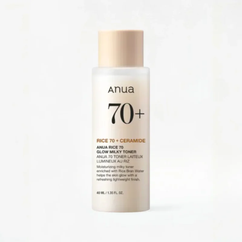 ANUA. Tónico lechoso iluminador Rice 70 Glow