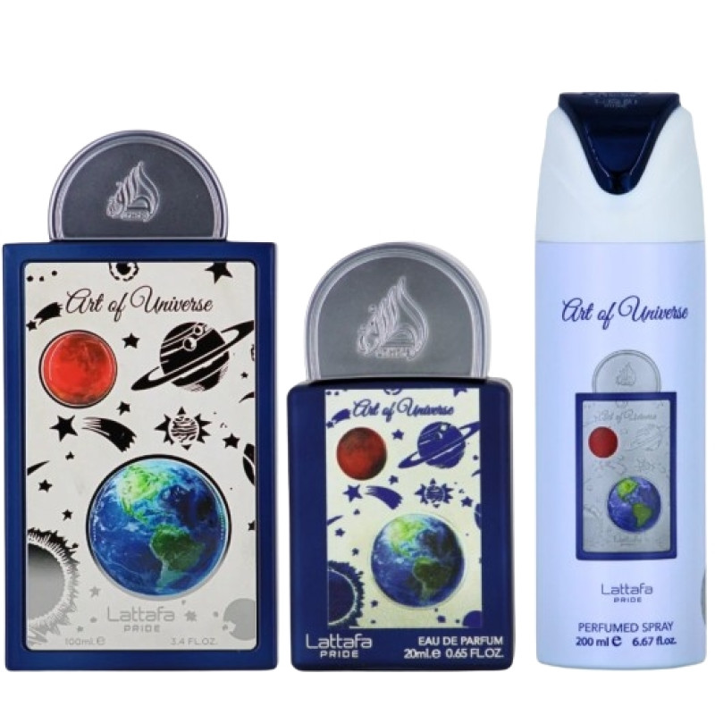 Lattafa Art of Universe gift set - + + deospray