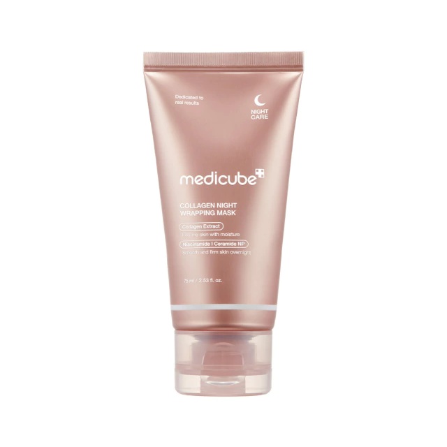 MEDICUBE. Mascarilla facial, se retira, colágeno, nocturna,